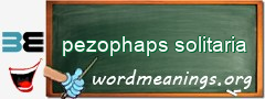 WordMeaning blackboard for pezophaps solitaria